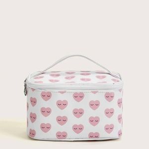 Heart Pattern Makeup Bag